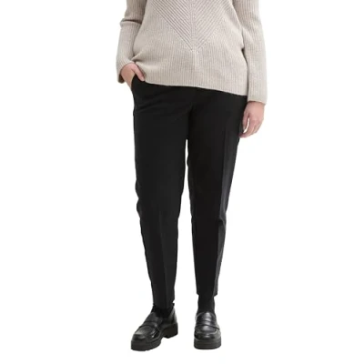 Abbildung von TOM Tailor PLUS MIA Stoffhose, Damen, Größe: 54, Deep black