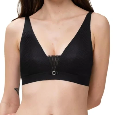 Abbildung von Triumph AURA Spotlight Triangel BH, Damen, Größe: 90D, Black