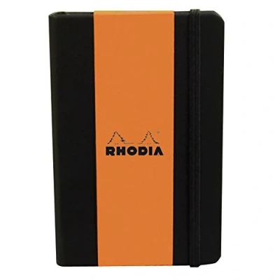 Abbildung von Rhodia 118669C Web Notebook (DIN A5, 14,8 x 21 cm, elfenbein, blanko, 90 g, 96 Blatt) 1 Stück schwarz