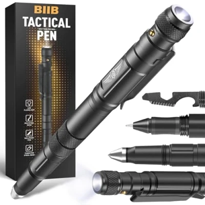 Abbildung von BIIB Geschenke für Männer, Multitool Pen mit LED, Gadgets Männer Papa, Geburtstagsgeschenk Vatertagsgeschenk Männergeschenke, Geschenk Ihn