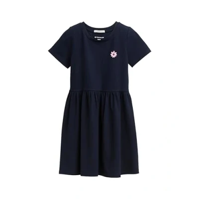Abbildung von TOM Tailor MINI MIT Struktur Jerseykleid für Kinder, Größe: 116/122, Sky captain blue