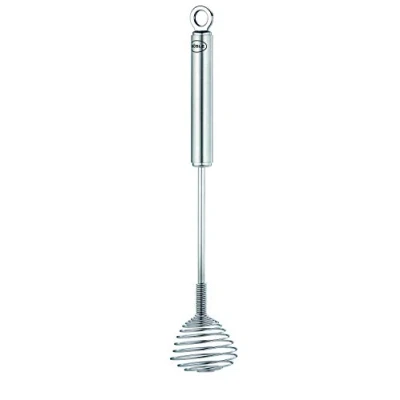 Abbildung von RÖSLE Quirlbesen, hochwertiges Drahtrührgerät zum Verquirlen von Speisen, Edelstahl 18/10, spülmaschinengeeignet, 22 cm, Silberfarben