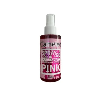 Abbildung von Cameleo Spray &amp; Go Farbspray für die Haare Rosa blondes, platinblondes graues Haar einfach sprühen fertig semi permanent sofortiges Ergebnis Karneval Haarfarbe 150 ml