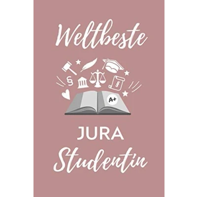 Abbildung von WELTBESTE Jura STUDENTIN: A5 Geschenkbuch STUDENTENPLANER zum Studium Notizbuch für Rechts studenten Anwälte Jurist witziger Spruch Abitur Studienbeginn Erstes Semester