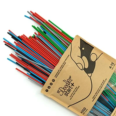 Abbildung von 3Doodler Start 3D Druck Filament Nachfüllbeutel für Kinder ab 6 Jahren, 250 Stränge, über 380 m extrudierter Kunststoff, Primary Pow