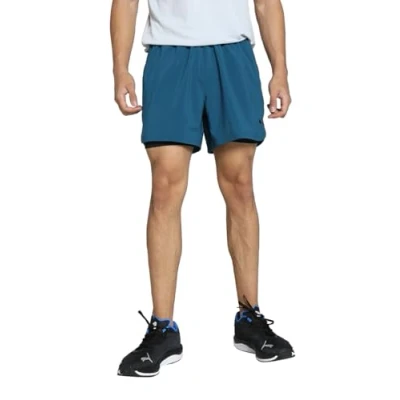 Abbildung von Puma Studio Foundations Short kurze Sporthose, Herren, Größe: Medium, Ocean tropic