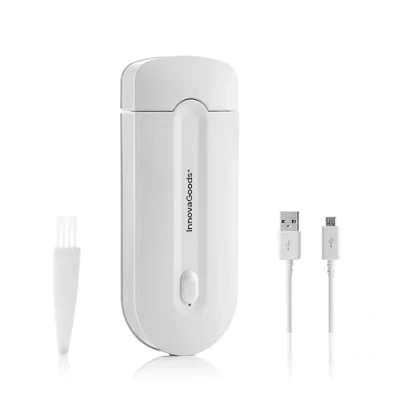 Abbildung von InnovaGoods® Mini wiederaufladbarer Rasierer mit LED Licht Epiluch, entfernt einfach und präzise empfindliche Bereiche, Design, wiederaufladbar Licht, ideal für Zuhause.