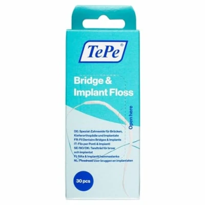 Abbildung von TePe Bridge und Implant Floss