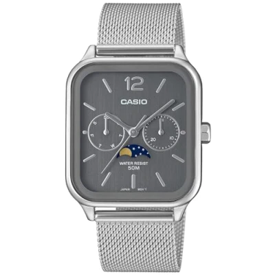 Abbildung von CASIO TIMELESS COLLECTION Quarzuhr, Armbanduhr, Herrenuhr, Damenuhr, Datum, Mondphase