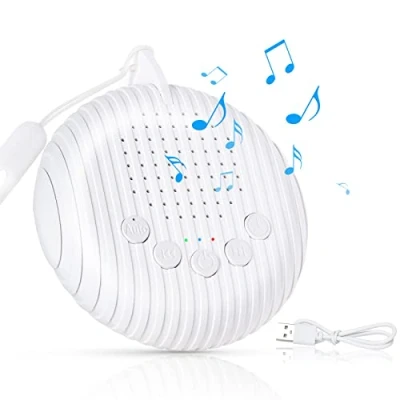 Abbildung von URAQT White Noise Machine, Einschlafhilfe Baby mit 10 Beruhigende Klängen Und Schlaf Timer, Sleep Sound Machine Zum Schlafen Entspannen Für Erwachsene, USB Wiederaufladbare