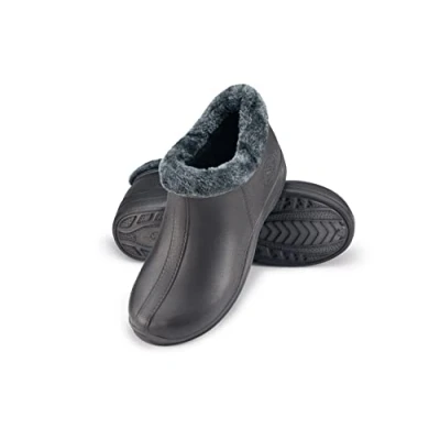 Abbildung von ESTRO Gummistiefel Gefüttert Herren Regenstiefel Gefütterte Winter Regenschuhe A16 (38, Dunkelgrau)