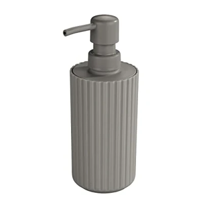Abbildung von Allstar Seifenspender Minas Taupe Flüssigseifen Spender, Spülmittel Spender Fassungsvermögen: 0.28 l, Polypropylen, 7 x 18 cm,