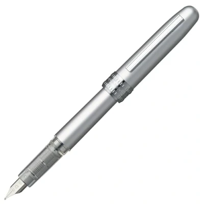 Abbildung von PLATINUM Füllfederhalter „Plaisir, mittelgroße Feder ice white, 1 Stück (1er Pack)