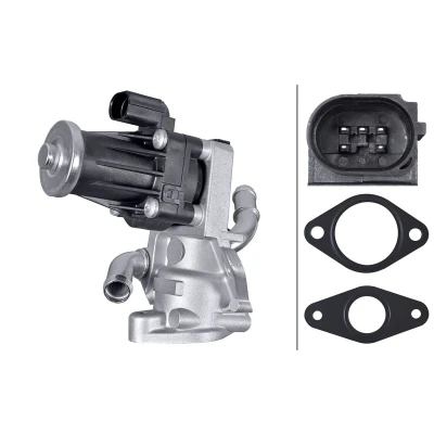 Abbildung von HELLA 6NU 010 171 661 AGR Ventil elektrisch mit Dichtungen FORD: Transit Mk6 Van, Minibus, Platform / Chassis