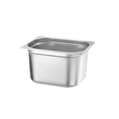 Abbildung von HENDI Gastronormbehälter, Temperaturbeständig von 40 bis 300C, Heissluftöfen Kühl und Tiefkühlschränken Chafing Dishes Bain Marie, 12,5L, GN 1/2, 325x265x(H)200mm, Edelstahl