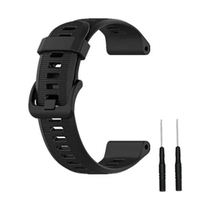 Abbildung von Muovrto Armband für Garmin Forerunner 945/Forerunner 935,Silikon Armbänder Smartwatch Ersatzarmbänder Fenix 5/Approach S60/Fenix 6