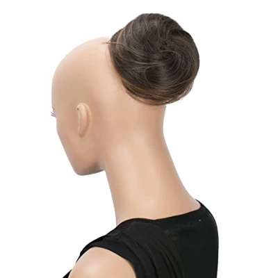 Abbildung von CAISHA Haardutt Eva Haarteil Zopf Haarknoten Hepburn Haargummi Hochsteckfrisuren Kunstfaser DM10cm Braun Mix DC4