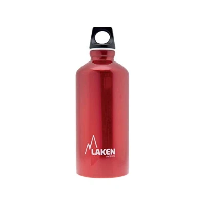 Abbildung von Laken Futura Alu Trinkflasche Schmale Öffnung Schraubdeckel mit Schlaufe 0,6L, Rot