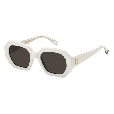 Abbildung von Tommy Hilfiger Sonnenbrille, Damen, Größe: 52, Ivory