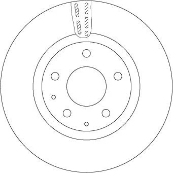 Abbildung von Bremsscheibe TRW DF6575