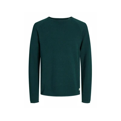 Abbildung von Jack &amp; Jones Jjehill CREW NECK NOOS Strickpullover, Herren, Größe: XS, Deep teal