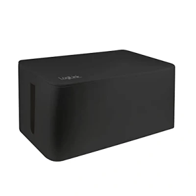 Abbildung von LogiLink KAB0062 Kabelbox groß (407 x 157 133,5 mm), schwarz