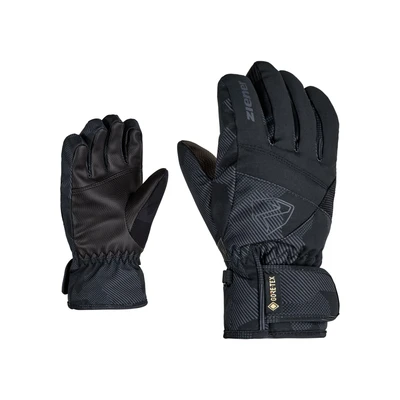Abbildung von Ziener LEIF GTX Fingerhandschuh für Kinder, Größe: 4, Black gray ink camo