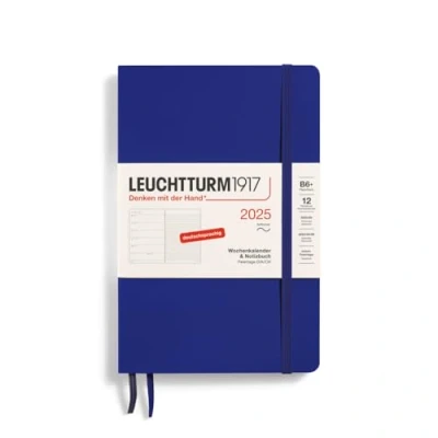 Abbildung von LEUCHTTURM1917 370526 Wochenkalender &amp; Notizbuch 2025, Paperback B6+ Softcover 12 Monats Planer, 80 g, liniert Ink