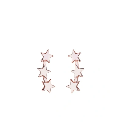 Abbildung von Elli Astro Trend STAR Ohrringe rosegoldcoloured, Damen, Größe: One Size, Rosegold coloured