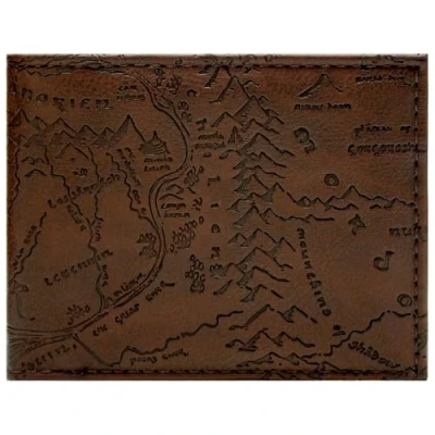 Abbildung von Lord of The Rings Gondor Mordor Reich Geprägte Karte Geldbörse/Geldbeutel Bi Fold Ausweis &amp; Kartenhalter, Braun