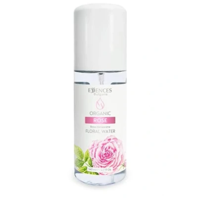 Abbildung von Essences Bulgaria Bio Rosenwasser 140ml Rosa damascena Für Unreinheiten, Falten, Feine Linien und Dunkle Flecken Anti Aging Nebel Hautregenerierender Toner Alkoholfrei Ohne Tierversuche