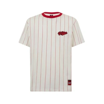 Abbildung von AC Milan Unisex A Righe, Urban Collection Ii T Shirt, Weiß, S