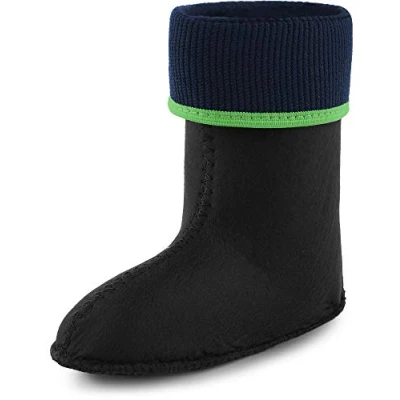 Abbildung von Ladeheid Kinder Mädchen Jungen Wärmende Stiefelsocken für Gummistiefel Innenschuh KL058 (Grün, 29 EU)