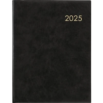 Abbildung von Zettler Wochenbuch 2025 anthrazit, 21x26,5cm, Taschenkalender mit 128 Seiten im wattiertem Einband, 1 Woche auf 2 Seiten, Fadensiegelung, Eckenperforation und internationales Kalendarium