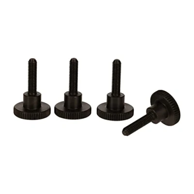 Abbildung von Precisiongeek Schwarz Stahl Ansatzschraube Rändelschrauben DIN 464 (M5 x 15mm)