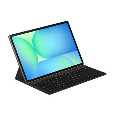 Abbildung von Samsung Book Cover Keyboard Slim EF DX620 für das Tab S10 FE+ mit QWERTZ Tastatur und AI Taste, Einteilige Tablet Hülle, schlankes Design, S Pen Fach, Black