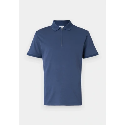 Abbildung von Selected Homme Slhfave ZIP Poloshirt, Herren, Größe: Small, Oceana