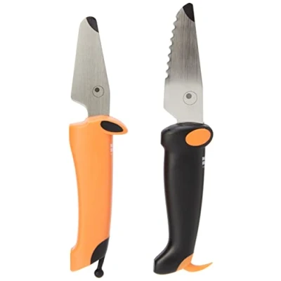 Abbildung von KUHN RIKON kinderkitchen Kindermesser Set Hund, schwarz/orange, Edelstahl, Schwarz &amp; Orange