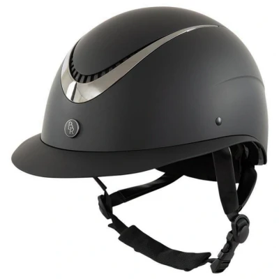 Abbildung von BR Reithelm Thêta Plus Painted Dull VG1 Schwarz/Gunmetal