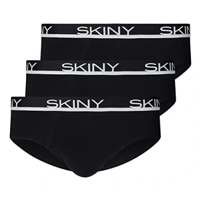 Abbildung von Skiny 3ERPACK Slip, Herren, Größe: XXL, Black