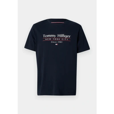 Abbildung von Tommy Hilfiger Center Stack TEE Tshirt print, Herren, Größe: Small, Desert sky