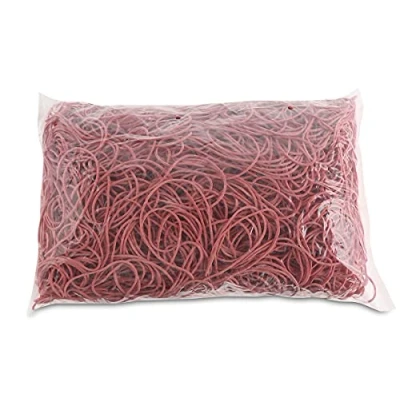 Abbildung von OFFICE PRODUCTS Gummibander Durchmesser: 100mm Farbe: Rot/Gewicht: 1000g 1 kg/Haushaltsgummi Gummiringe Gummi/Kautschuk 60% / Gummis für Zuhause Büro Schule