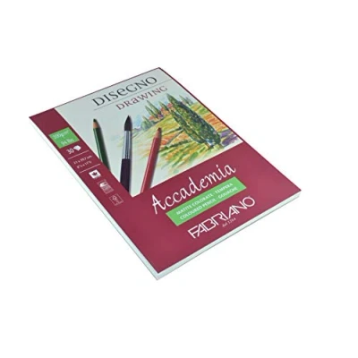 Abbildung von Honsell 41202129 Fabriano Accademia Disegno, DIN A4, 200 g/m², 30 Blatt, weiß, hochwertiges, radierfestes Zeichenpapier, säure und ligninfrei, für viele Maltechniken geeignet
