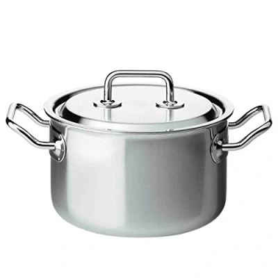 Abbildung von Spring 0415540618 Brigade Premium Fleischtopf mit Deckel, Edelstahl, silber, 14,6 x 24 30,4 cm