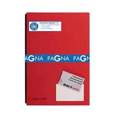 Abbildung von Pagna Unterschriftsmappe rot, 20 teilig, mit Color Einband und dehnbarem Rücken