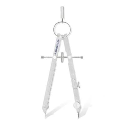 Abbildung von STAEDTLER 551 02 Mars Comfort Präzisionszirkel mit Verlängerungsstange, im Klappdeckeletui, silber