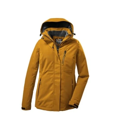 Abbildung von killtec Damen Funktionsjacke/Outdoorjacke mit abzippbarer Kapuze KOW 140 WMN JCKT, dunkelsenf, 38, 37411 000