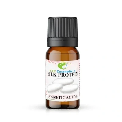 Abbildung von Seidenprotein 12 g als Inhaltsstoff für kosmetische Formulierungen, empfohlen in allen Arten von Haut und Haarpflegeprodukten.