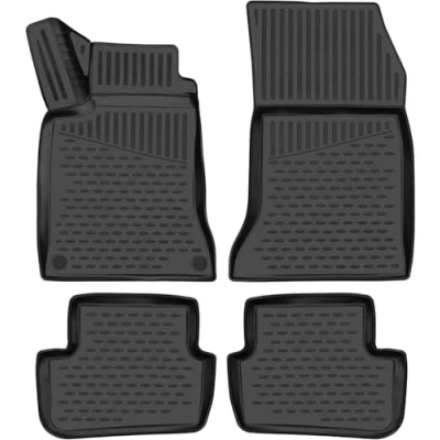 Abbildung von Element 3D Gummimatten Set passend für Mercedes Benz GLA 2020 2024 Mk2 H247 100% passgenaue Auto Fußmatten, robuste Universal Fußmatte Auto, Fussmatten Gummi