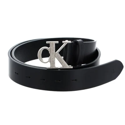 Abbildung von Calvin Klein Jeans Monogram Hardware Gürtel, Herren, Größe: 80, Black